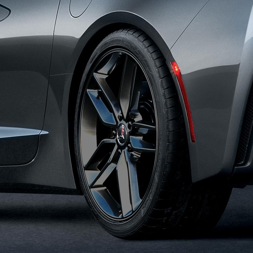 C7 Corvette GM Z51 Split Spoke Wheel Exchange - Black Chrome : 2014