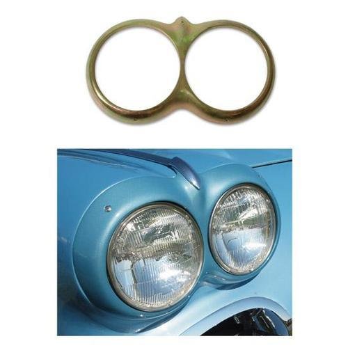 Corvette Headlight Ring. Unpainted: 1961-1962