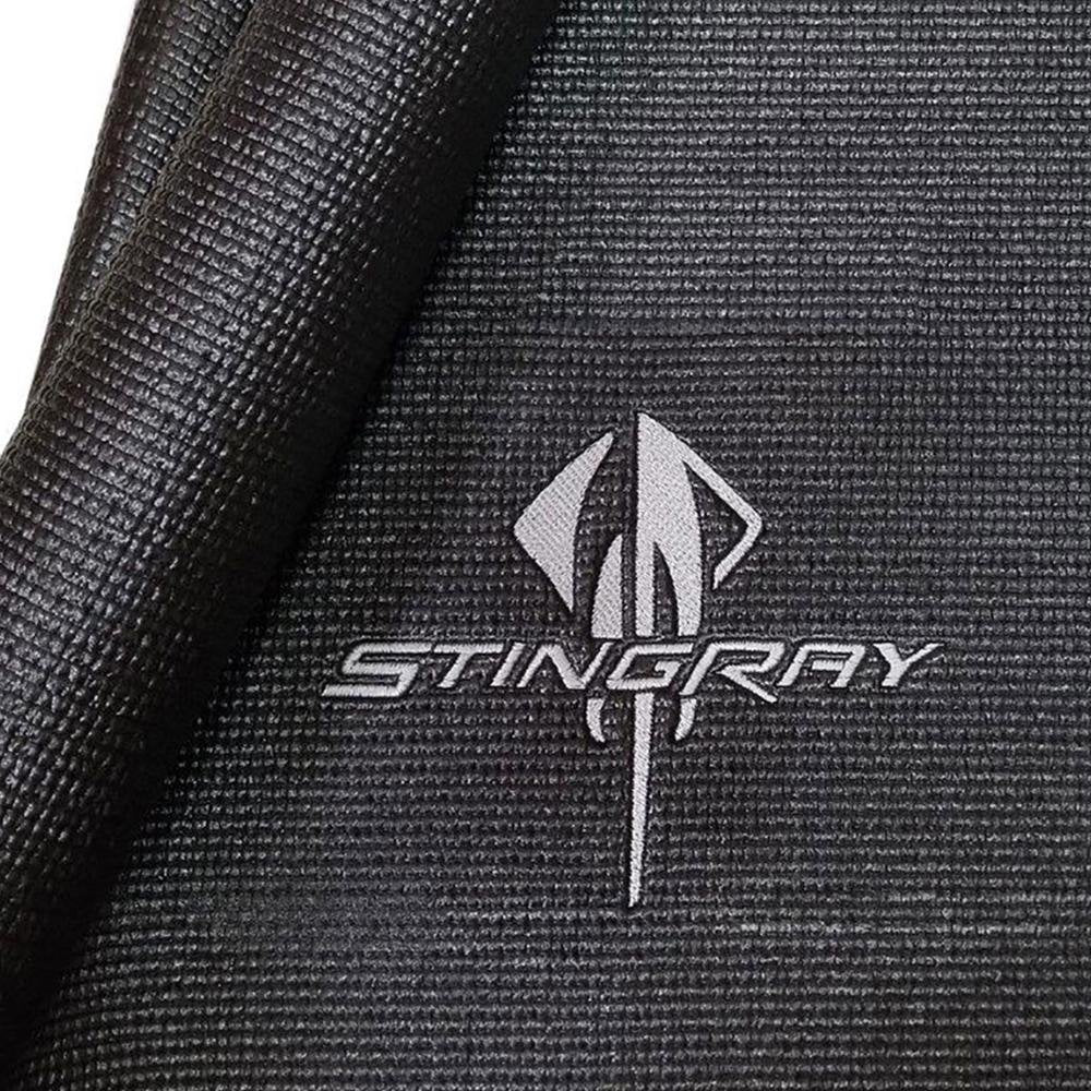 Corvette Fender Mat with C7 Stingray Logo - 36" X 24" : Black