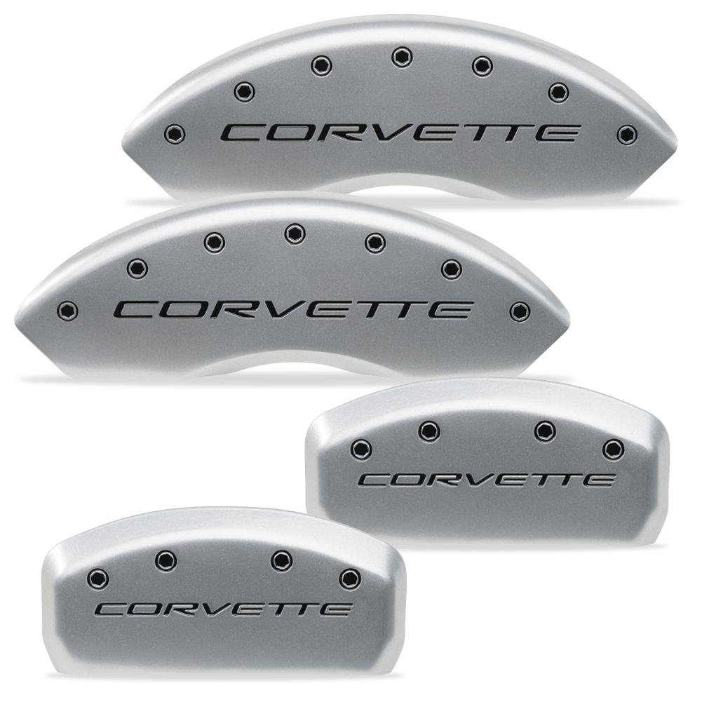 Corvette Brake Caliper Covers - Bengal Silver : 1997-2004 C5, Z06
