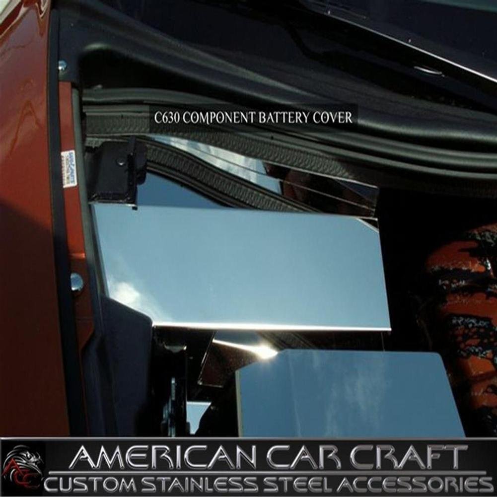 Corvette Battery Cover - Polished Stainless Steel : 2008-2013 C6,Z06,Grand Sport