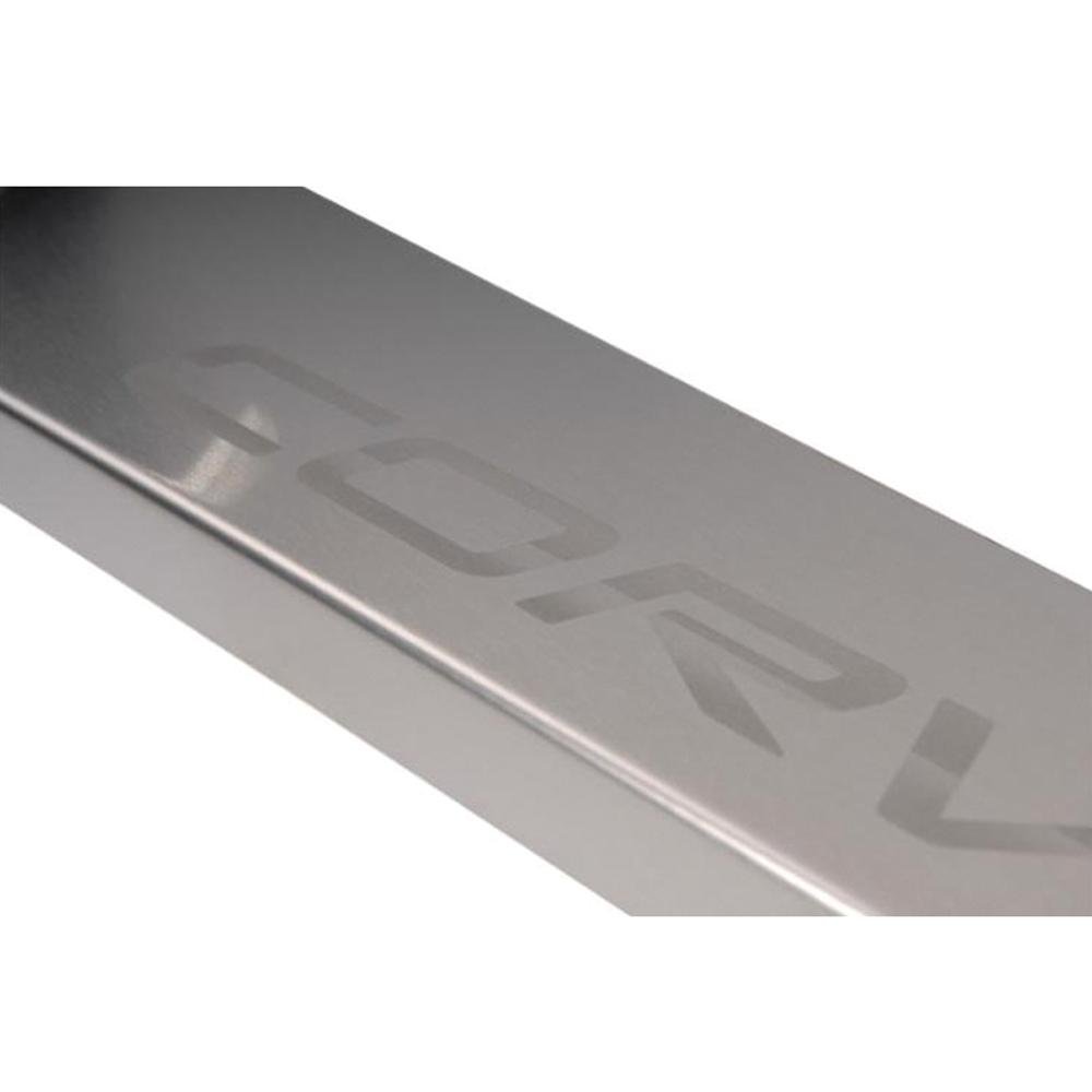 Corvette Door Sill Protectors Full Length - Stainless Steel w/ Etched C5 Emblem : 1997-2004 C5 & Z06