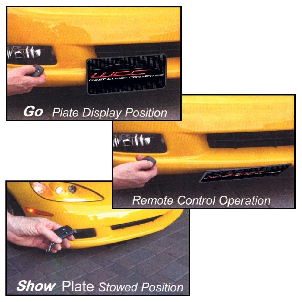 Corvette Show & Go - Front License Plate Frame - Powered : 1997-2013 C5, C6 & Z06