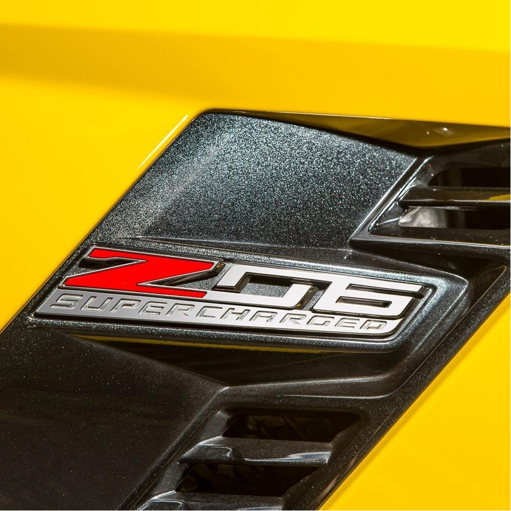Corvette Z06 Supercharged Fender Emblem : C7 Z06
