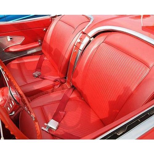 Corvette Leather Seat Covers. Red: 1959