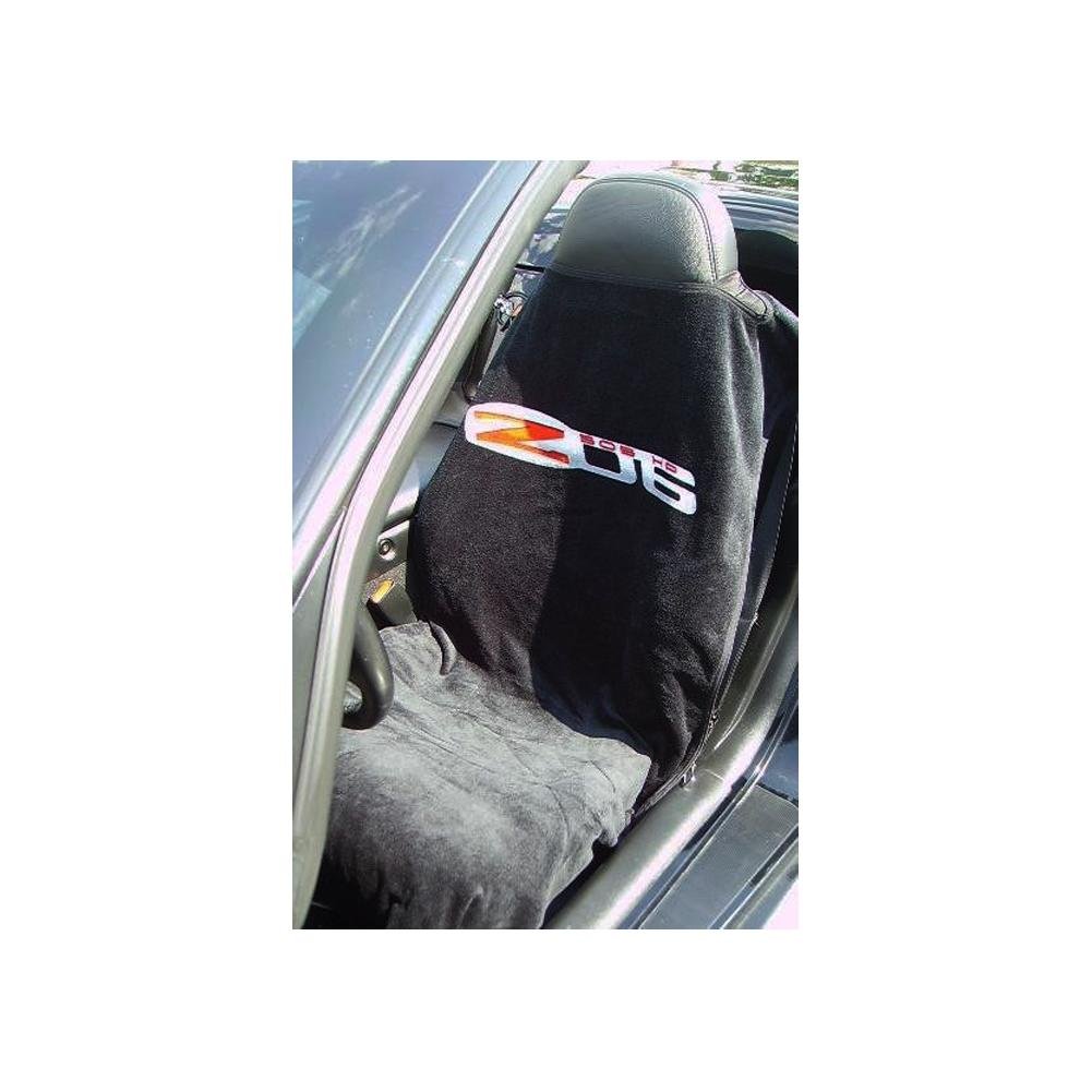 Corvette Seat Armour - Seat Cover/Seat Towels - Black : 2006-2013 Z06