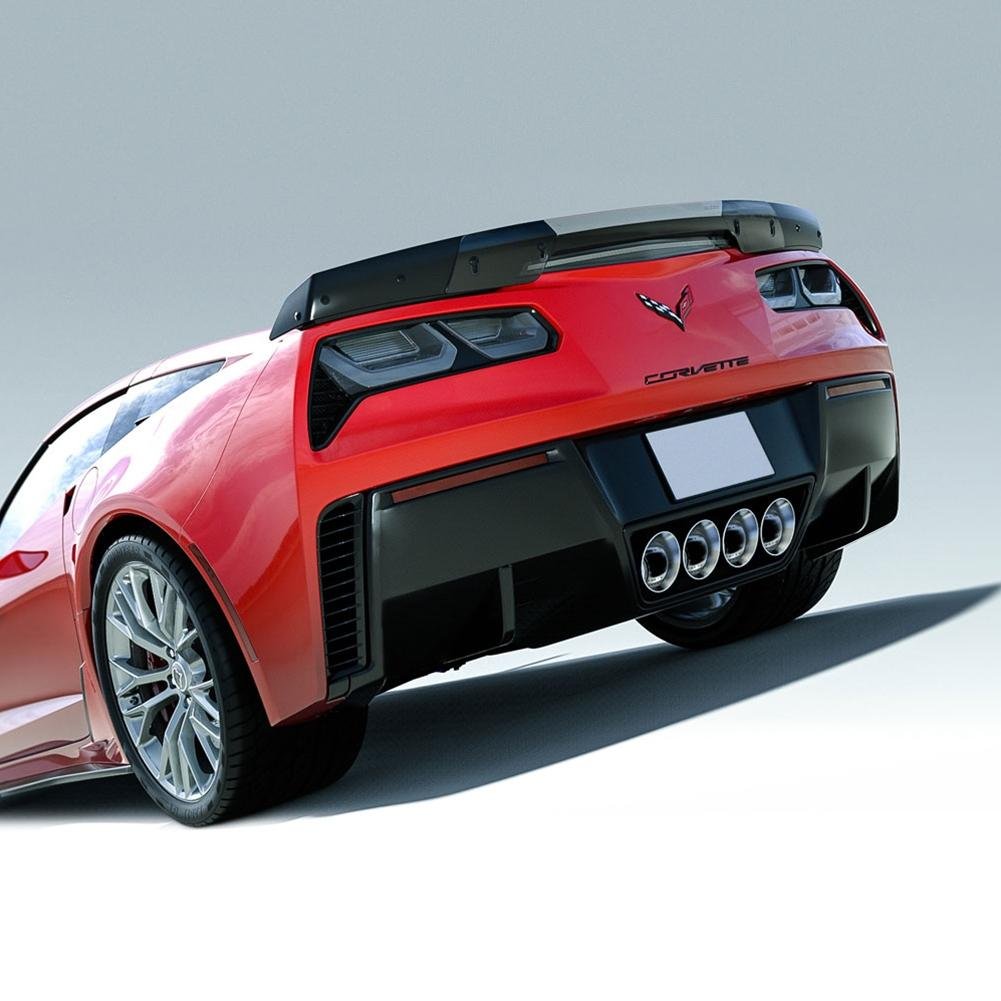 C7 Corvette - ACS Rear Diffuser Fins - Carbon Flash : Stingray & Z06