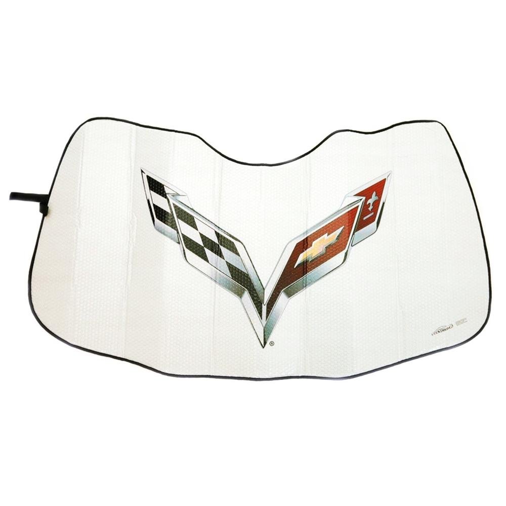 Corvette Folding Insulated Windshield Sun Shade : 2014 - 2019 C7 Stingray, Z06, Grand Sport