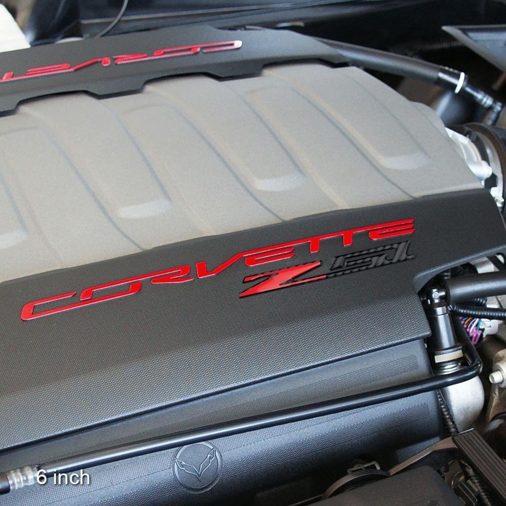 Corvette C7 Z51 Badge/Emblem - Domed - Carbon Fiber Look: C7 Stingray Z51
