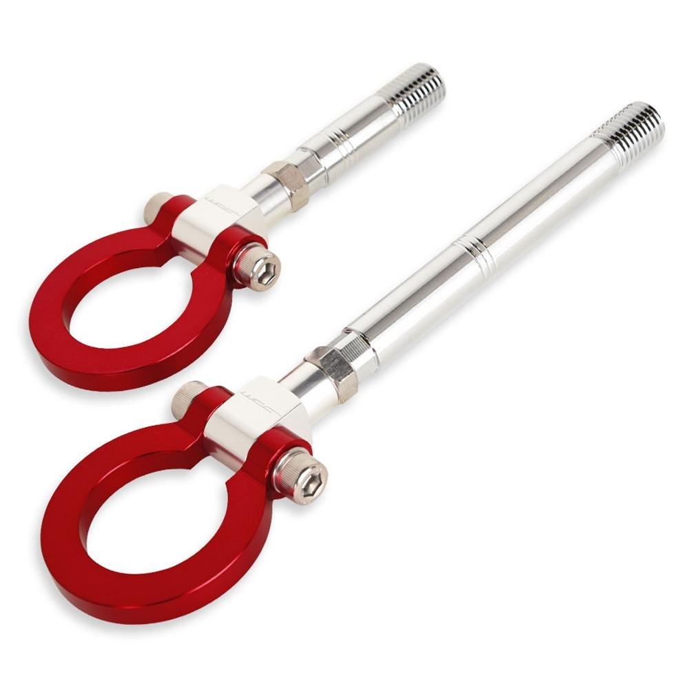 Corvette Front and Rear WCC Tow Hooks - Anodized Red : C7 Z51, Z06, Grand Sport, C8