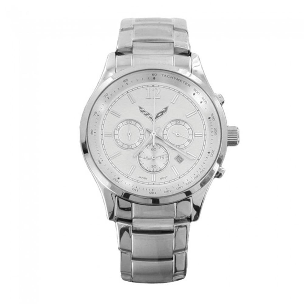 C7 Corvette Men's Chronograph Watch - Silver