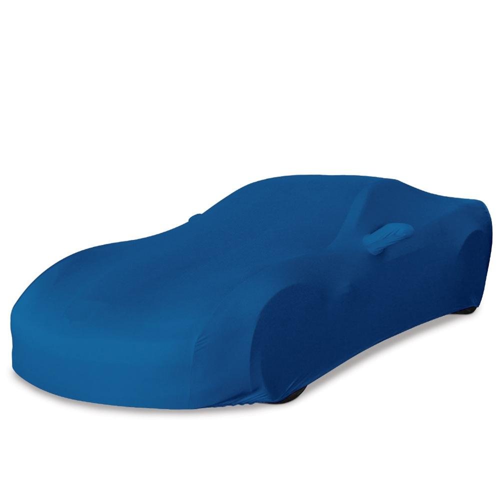 Corvette Ultraguard Stretch Satin Car Cover - Medium Blue - Indoor : 2005-2013 C6, Z06, ZR1, Grand Sport