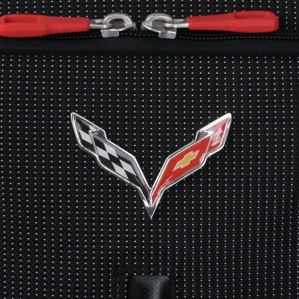 Corvette Stingray Roller Wheels Luggage with C7 Cross Flags Logo : C7