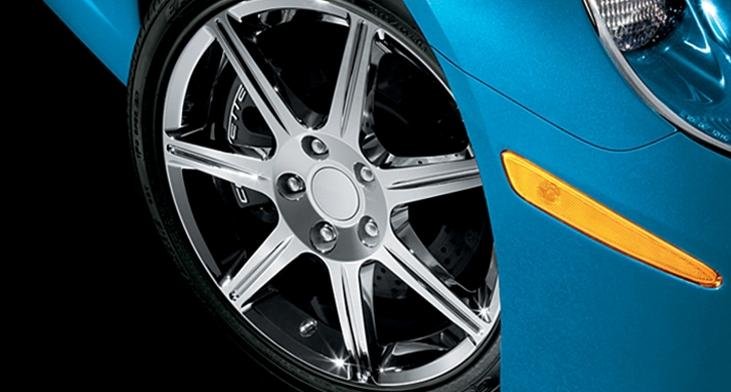 Corvette GM 7 Spoke Wheels - Chrome - Set of 4 : 2005-2013 C6