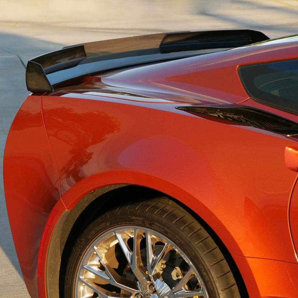Corvette Rear Deck Track Pack Spoiler w/Wickerbill - Carbon Fiber - APR Performance : C7 Z06