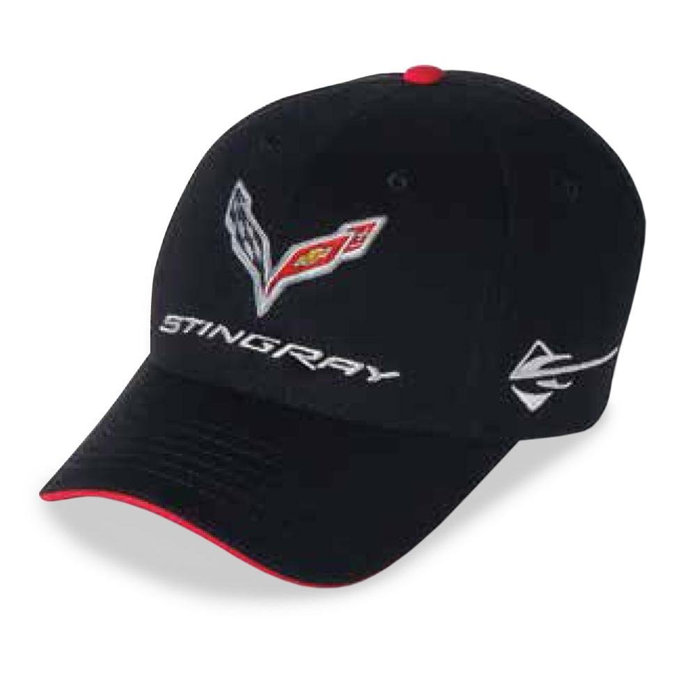 C7 Corvette Stingray Car Color Matching Hat/Cap - Embroidered : Black