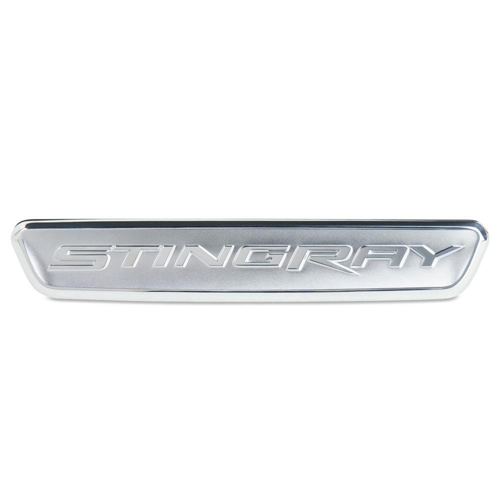 C7 Corvette Stingray Interior Dash Trim Badge - Stingray Script : Chrome