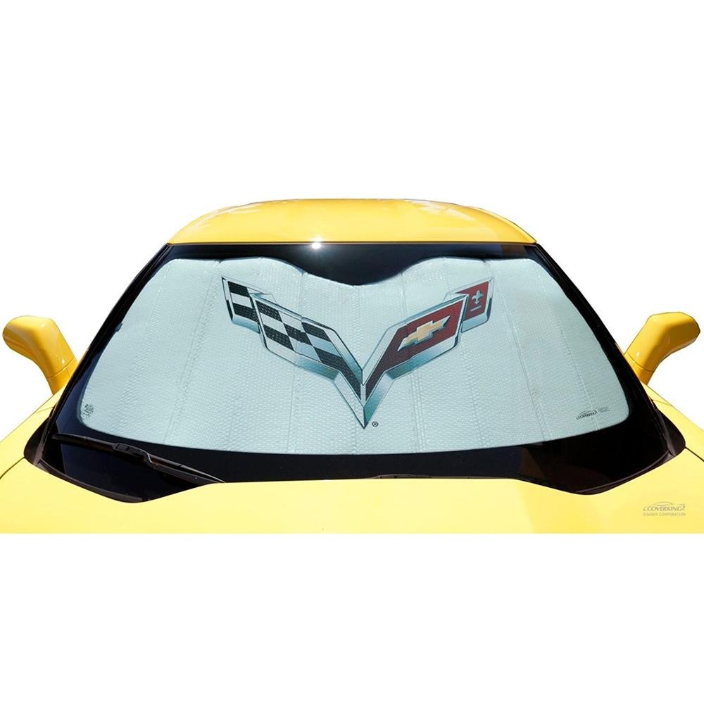 Corvette Folding Insulated Windshield Sun Shade : 2014 - 2019 C7 Stingray, Z06, Grand Sport