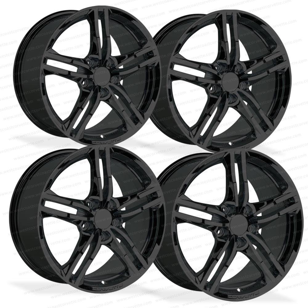 Corvette GM Wheel Exchange (Set) - Gloss Black : 2016 C7 Stingray