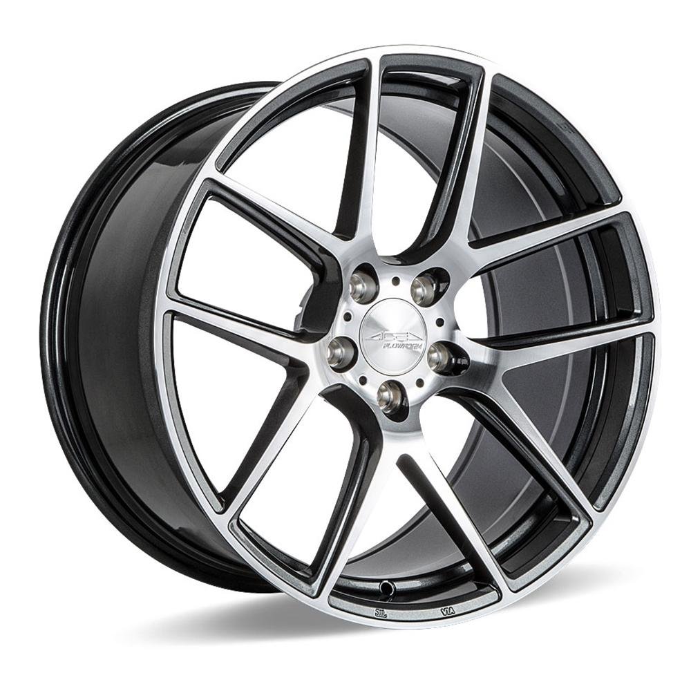 Corvette ACE Flow Form AFF02 Wheels - Mica Grey with Machined Face : C7 Z06