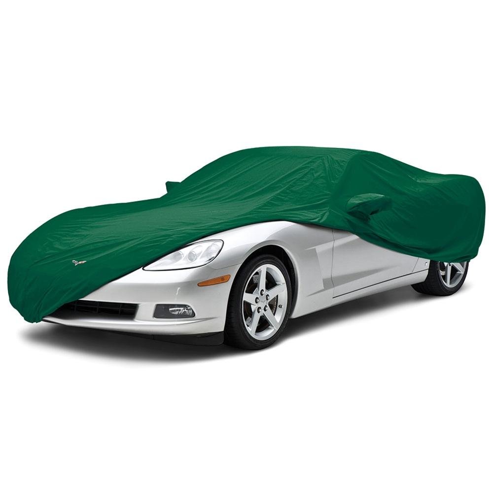 Corvette Car Cover Coverking® - Satin Stretch™ Indoor Custom - Green : 2005-2013 C6 Convertible