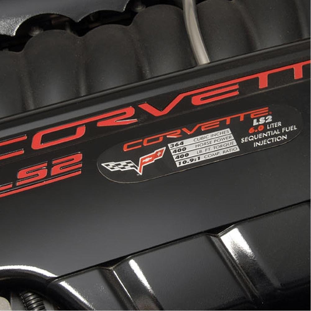 Corvette Engine ID Spec Plate : 2008-2013 C6 LS3 430HP