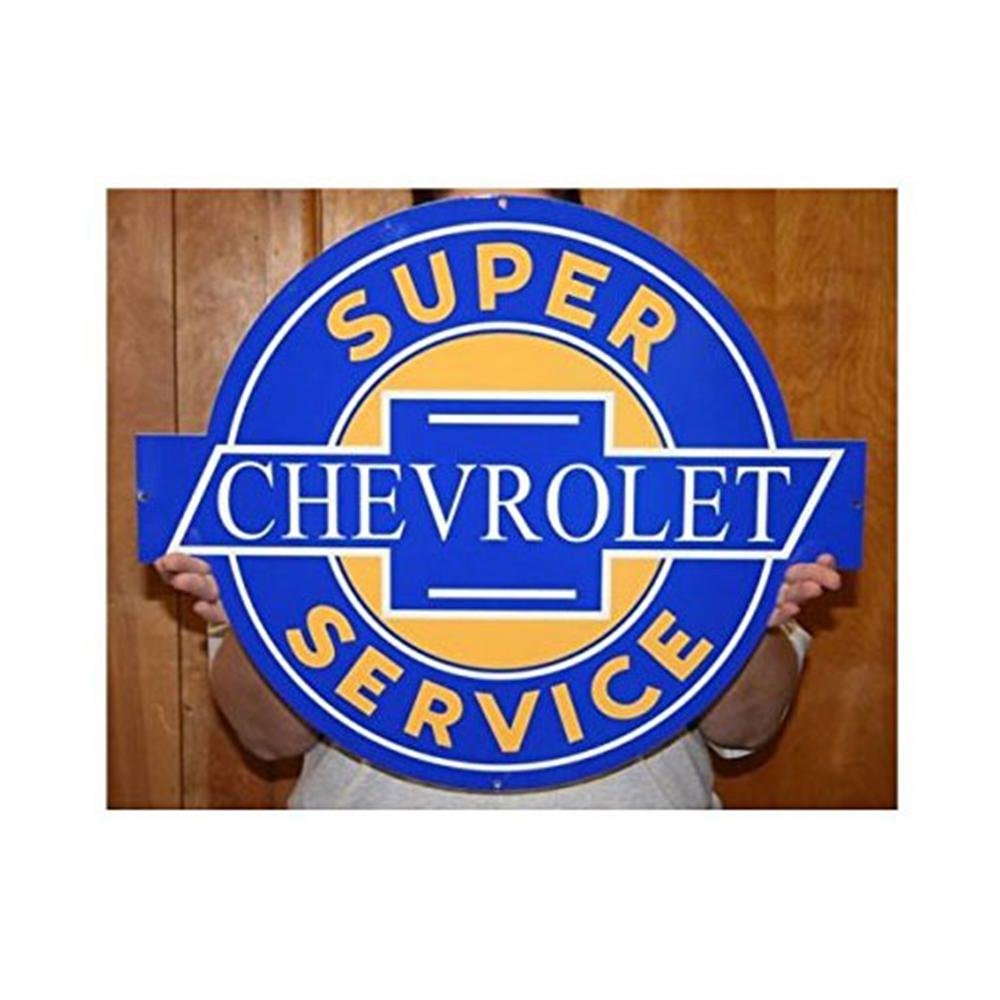 Chevrolet Super Service Metal Wall Sign - 23" x 19"