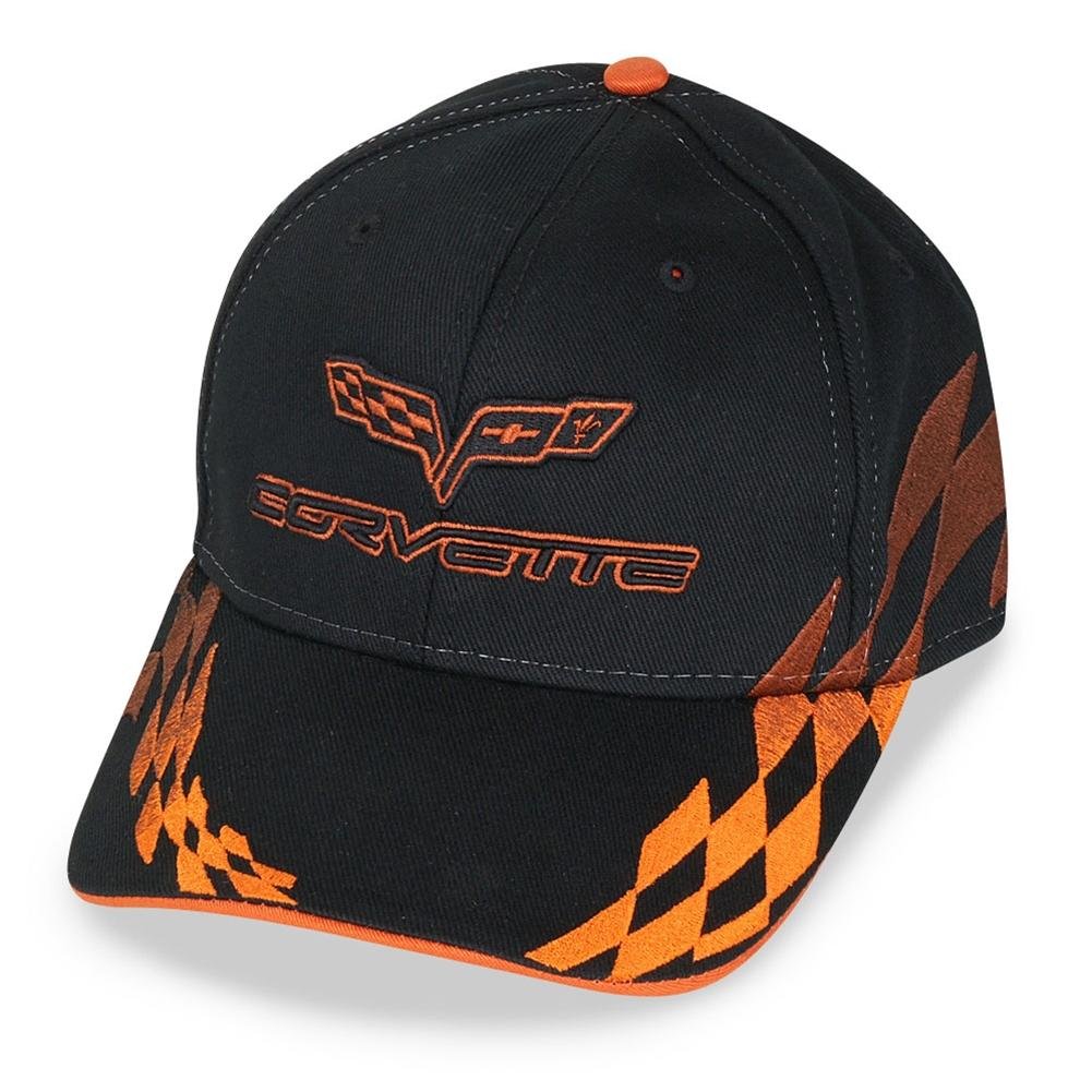 C6 Corvette - Embroidered Bad Vette Hat/Cap : Orange