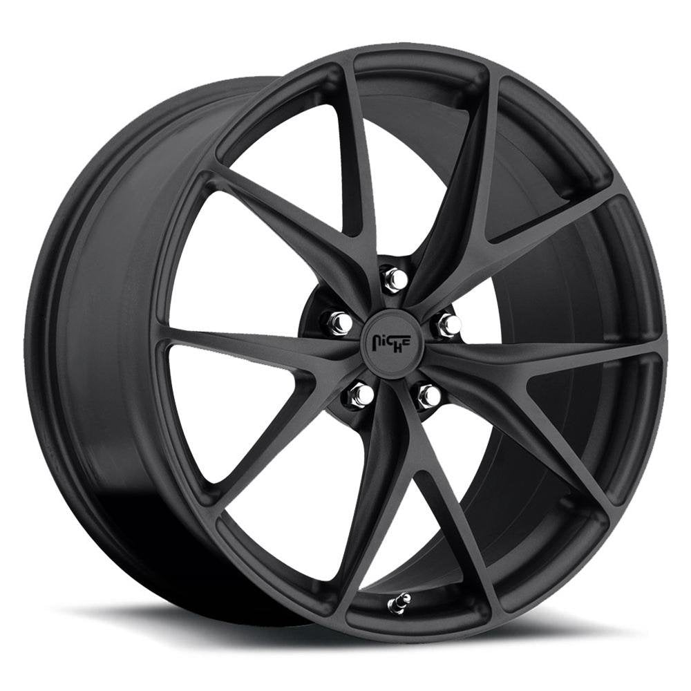 Corvette Custom Wheels - Niche Misano - Satin Black Finish : Set of 4