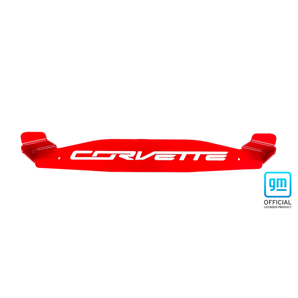 Corvette Coupe Wall Mount Roof Rack W/ Corvette Script - Red : C6, C7 & C8