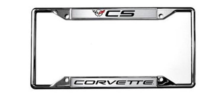 C5 Corvette license plate frames