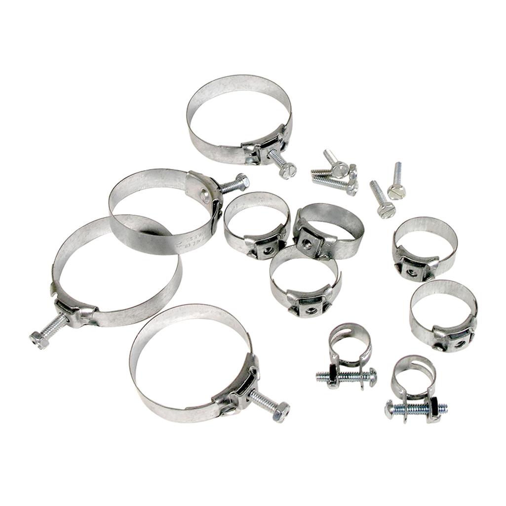 C3 1969 Corvette Hose Clamp Kit, 350 W/O Air Conditioning