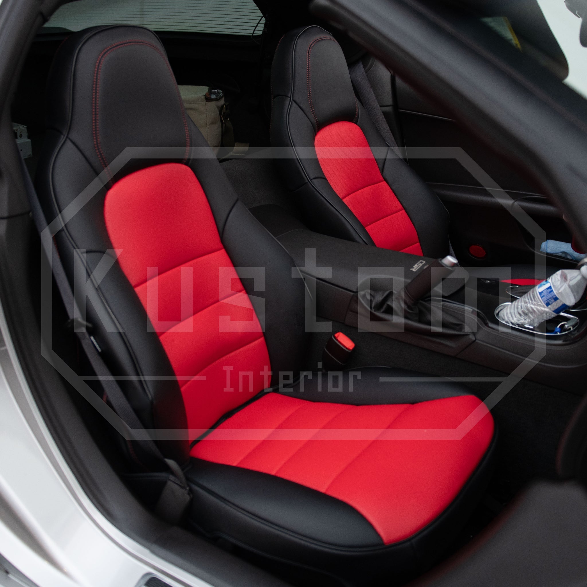 Corvette Custom Leather Seat Covers For Standard Seats : 2005-2013 C6
