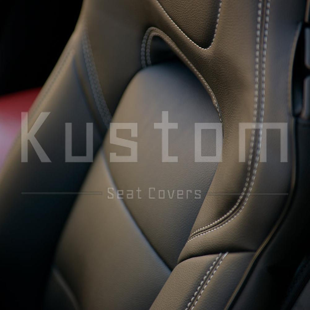 Corvette Custom Leather Seat Covers - Standard Seats : 2014-2019 C7 Stingray, Z51, Z06, Grand Sport