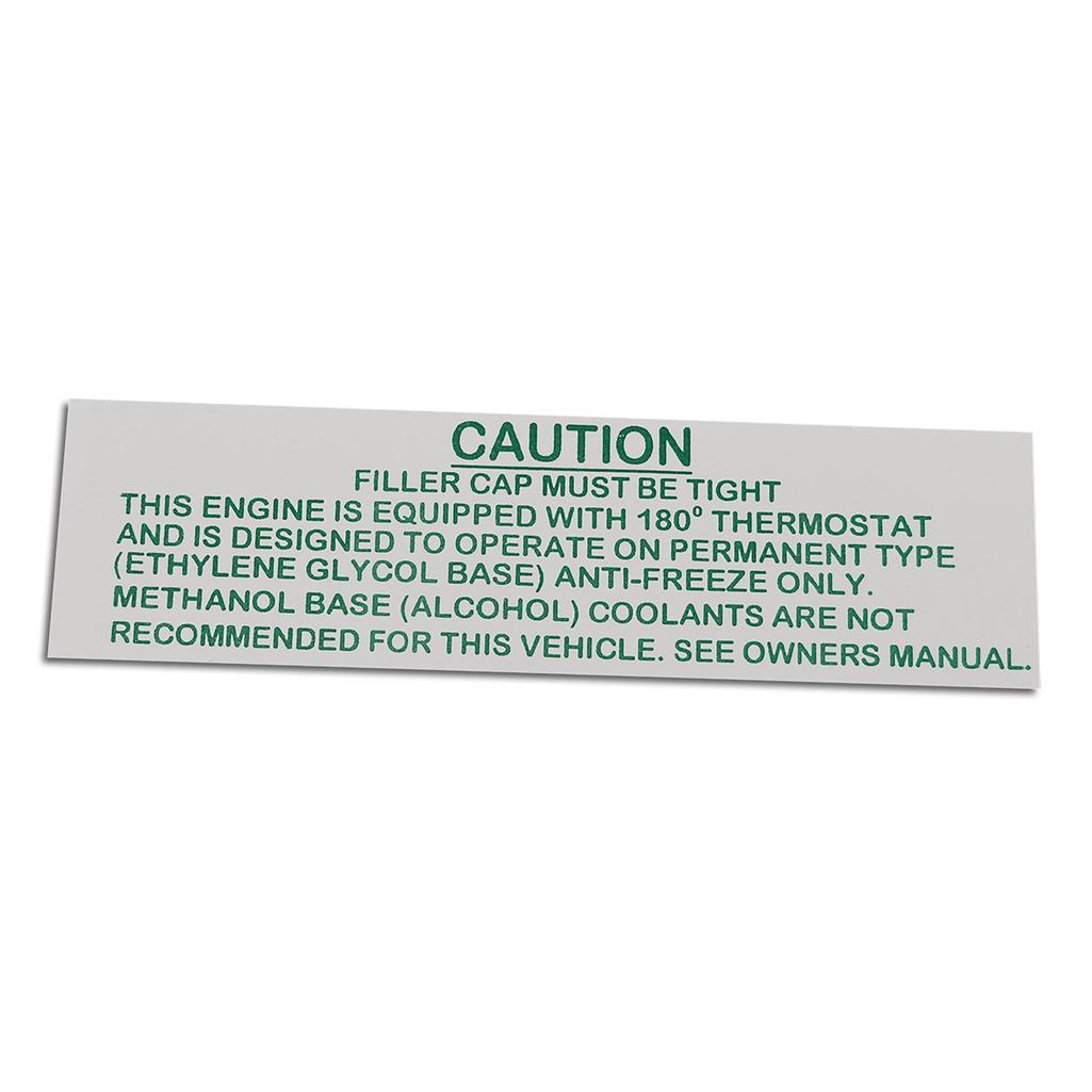 C3 1969 Corvette Label, Emission 390,400 Horsepower