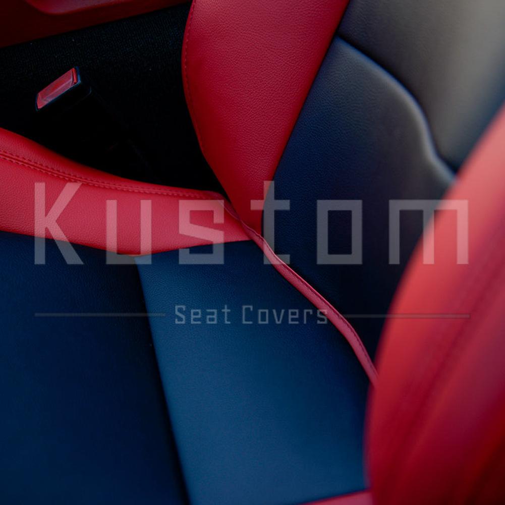 Corvette Custom Leather Seat Covers - Standard Seats : 2014-2019 C7 Stingray, Z51, Z06, Grand Sport