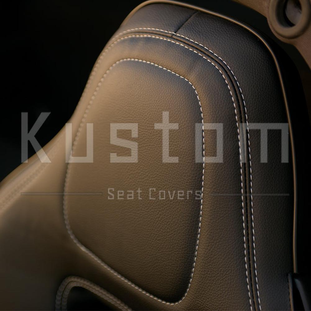 Corvette Custom Leather Seat Covers - Standard Seats : 2014-2019 C7 Stingray, Z51, Z06, Grand Sport