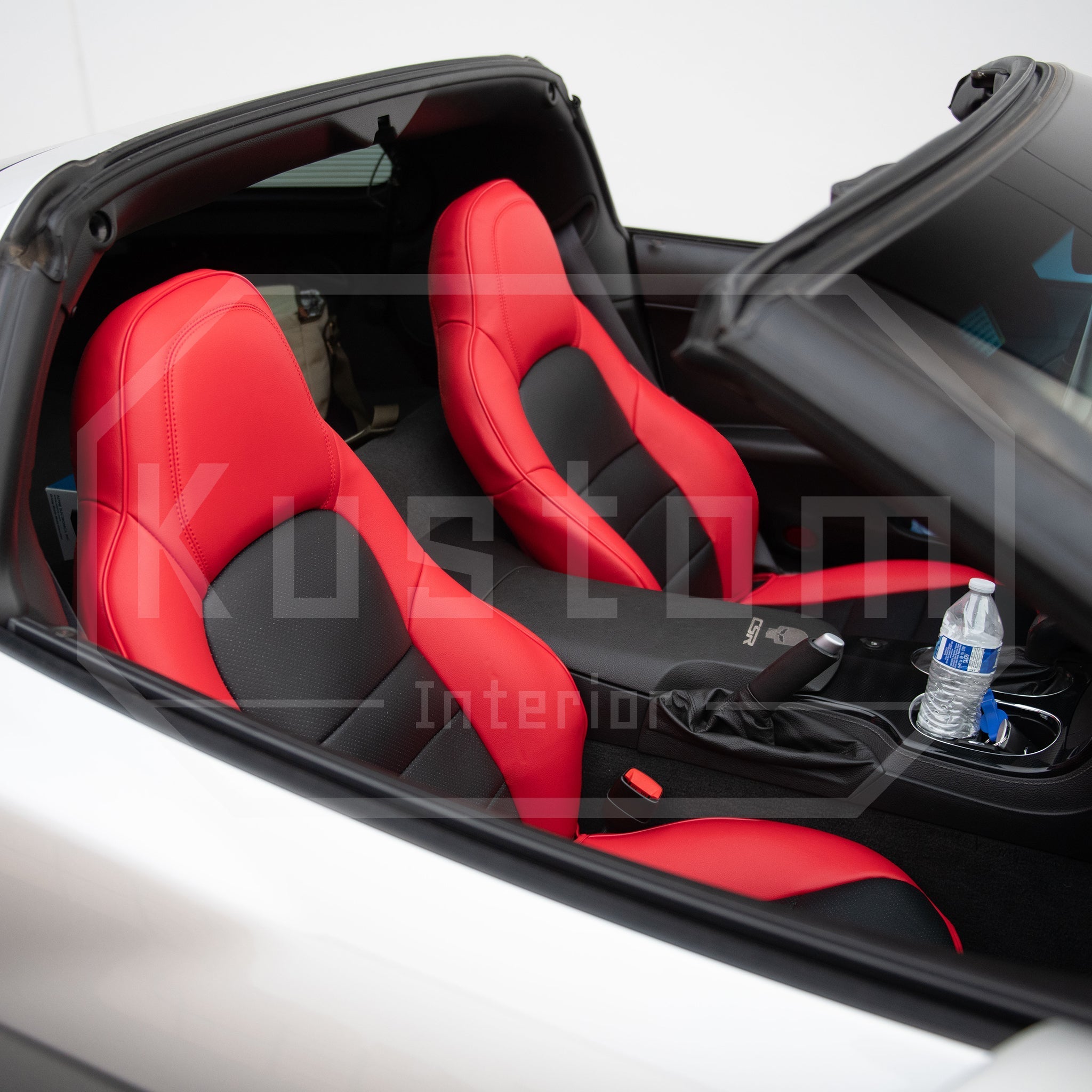 Corvette Custom Leather Seat Covers For Standard Seats : 2005-2013 C6