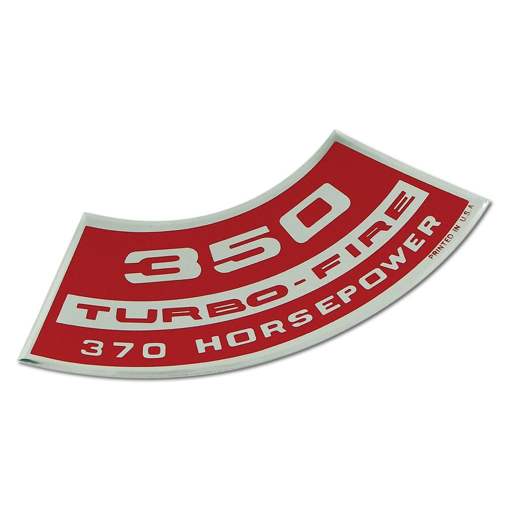 C3 1970 Corvette Decal, Air Cleaner 350/370