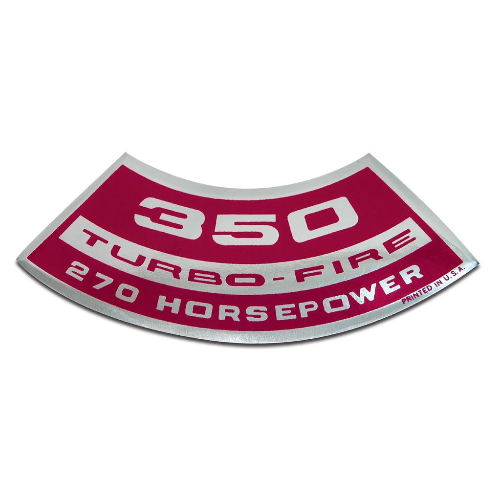 C3 1971 Corvette Decal, Air Cleaner 350/270