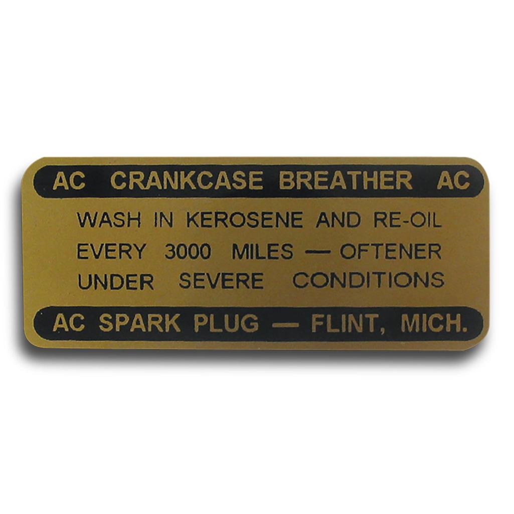 C1 1959-1962 Corvette Decal, Oil Filler Cap