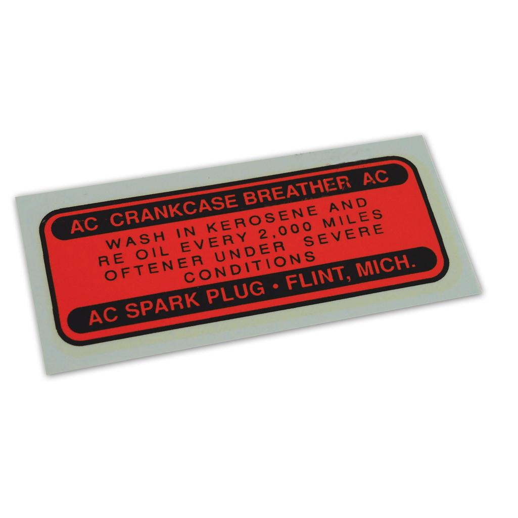 C1 1955-1957 Corvette Decal, Oil Filler Cap