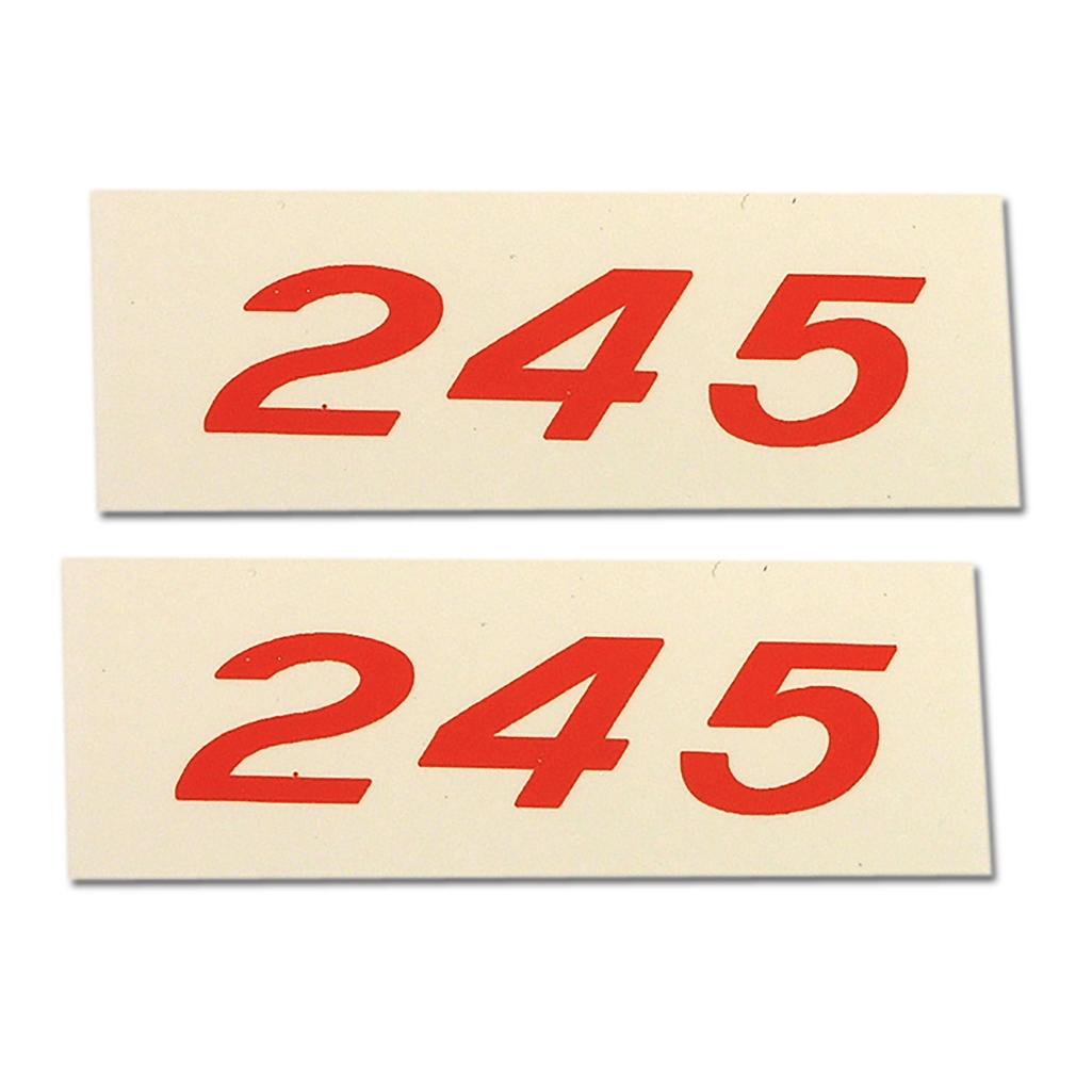 C1 1957-1961 Corvette Decals, Valve Cover 245 Horsepower