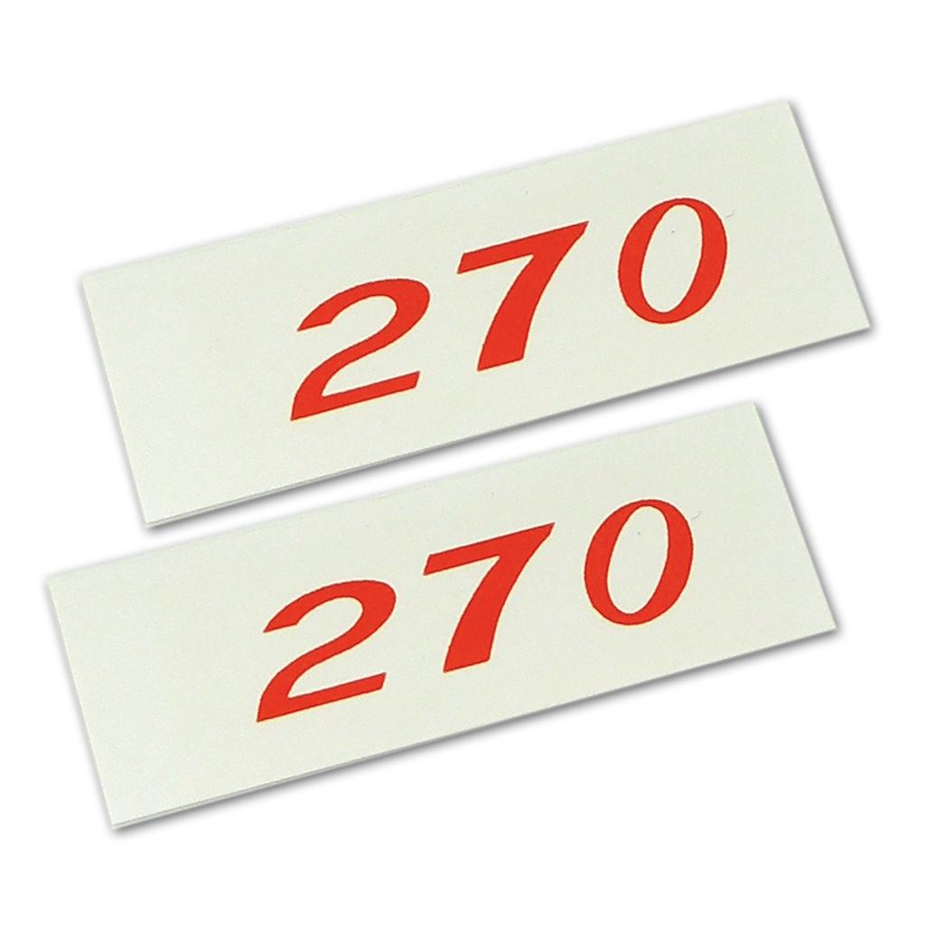 C1 1957-1961 Corvette Decals, Valve Cover 270 Horsepower