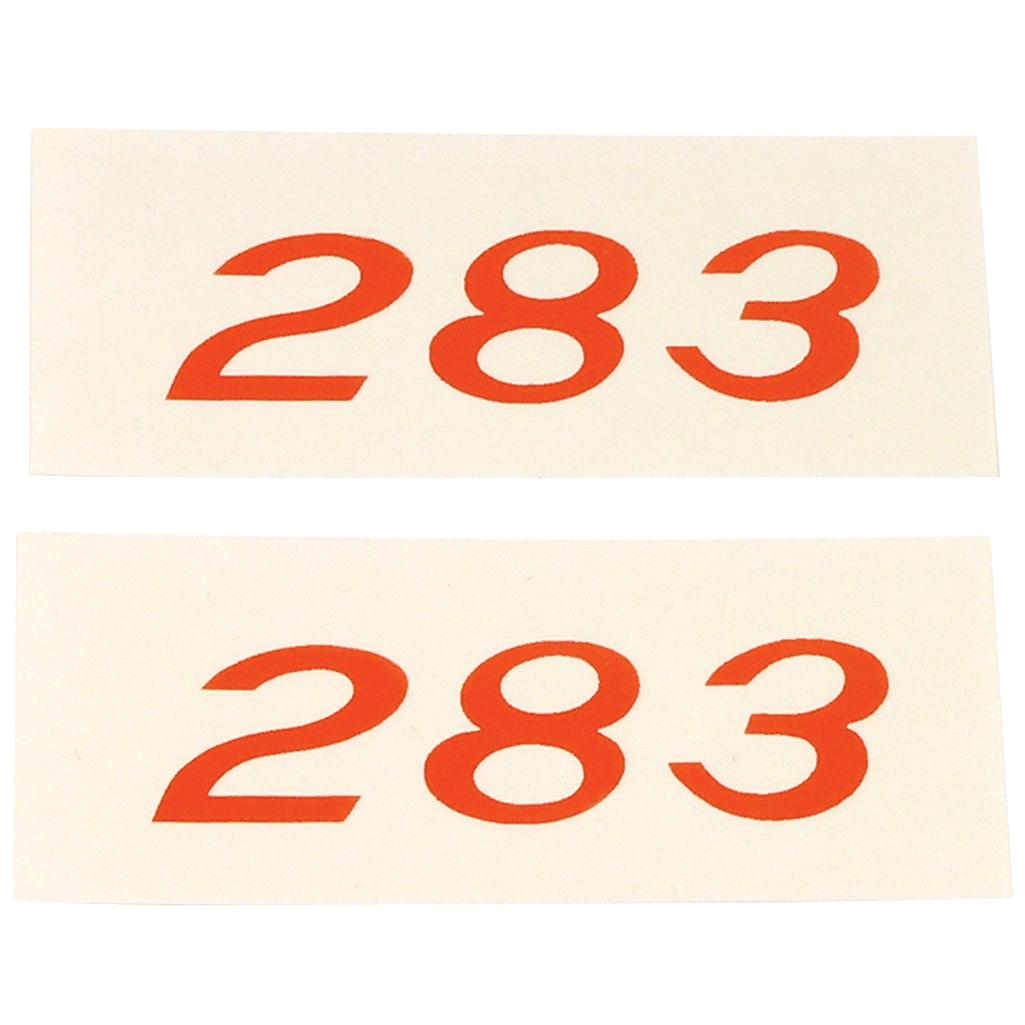 C1 1957 Corvette Decals, Valve Cover 283 Horsepower