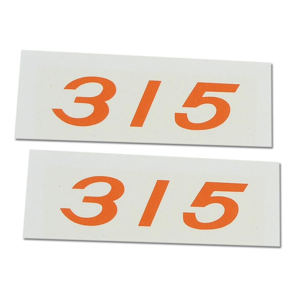 C1 1960-1961 Corvette Decals, Valve Cover 315 Horsepower