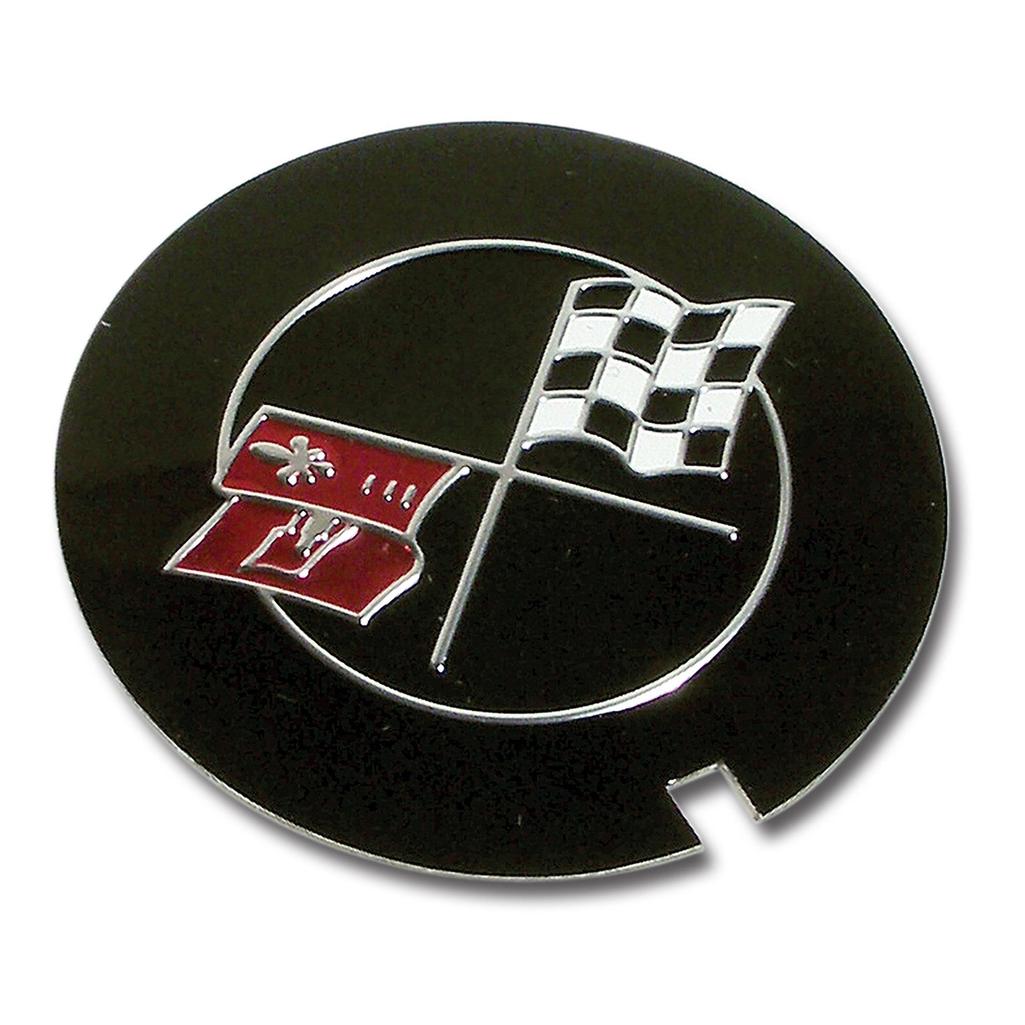 C3 1969-1982 Corvette Valve Cover Decal - Crossed Flags