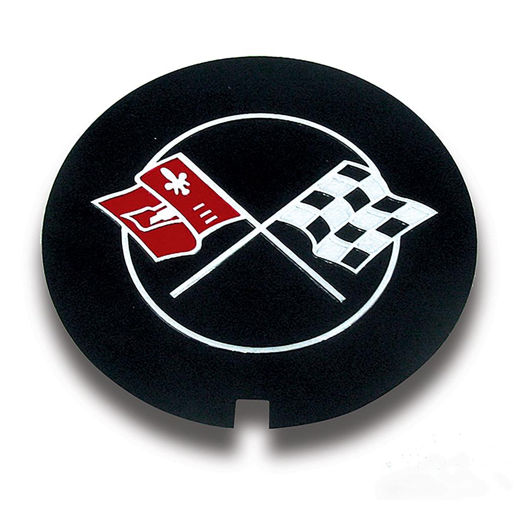 C3 1969-1982 Corvette Valve Cover Decal - Crossed Flags