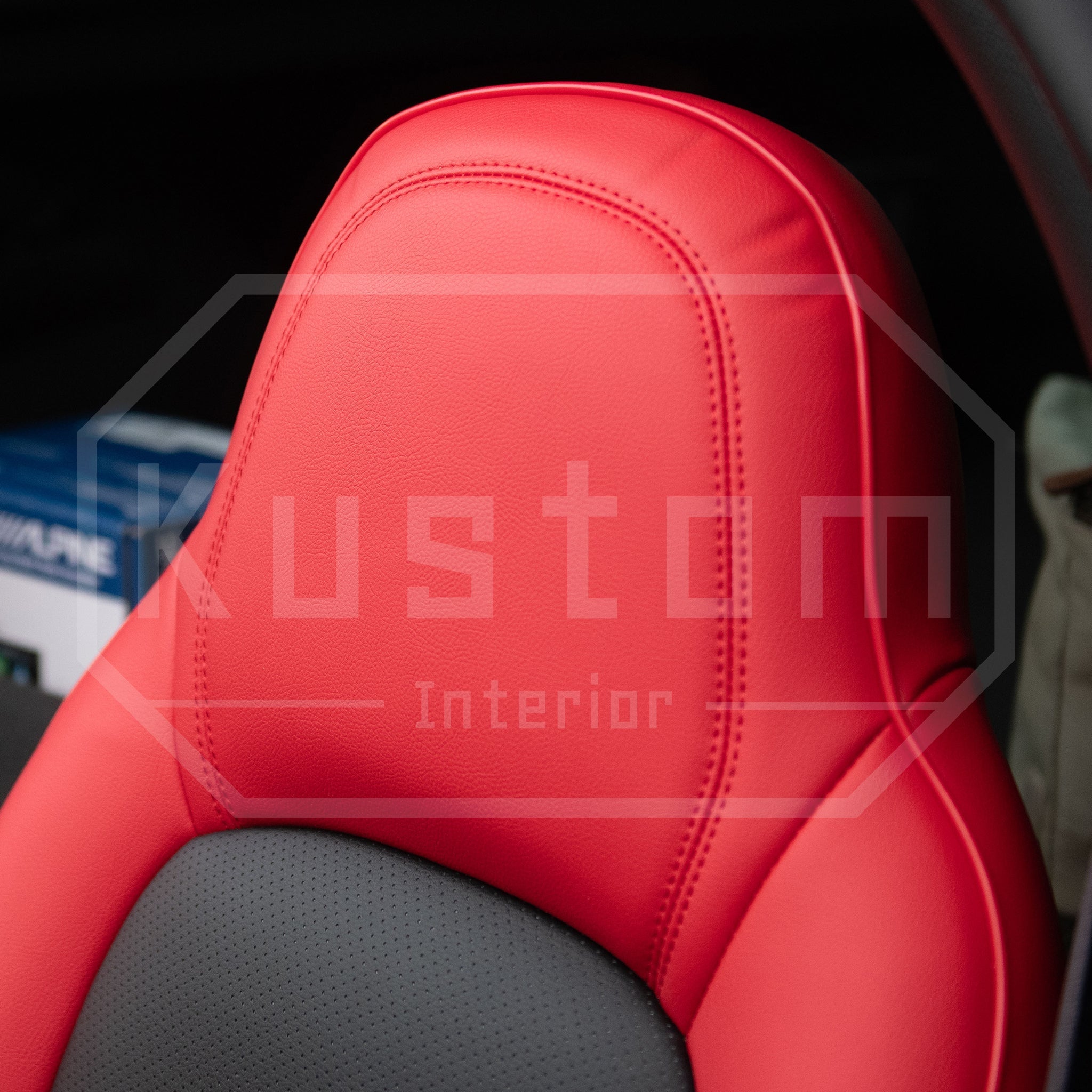 Corvette Custom Leather Seat Covers For Standard Seats : 2005-2013 C6