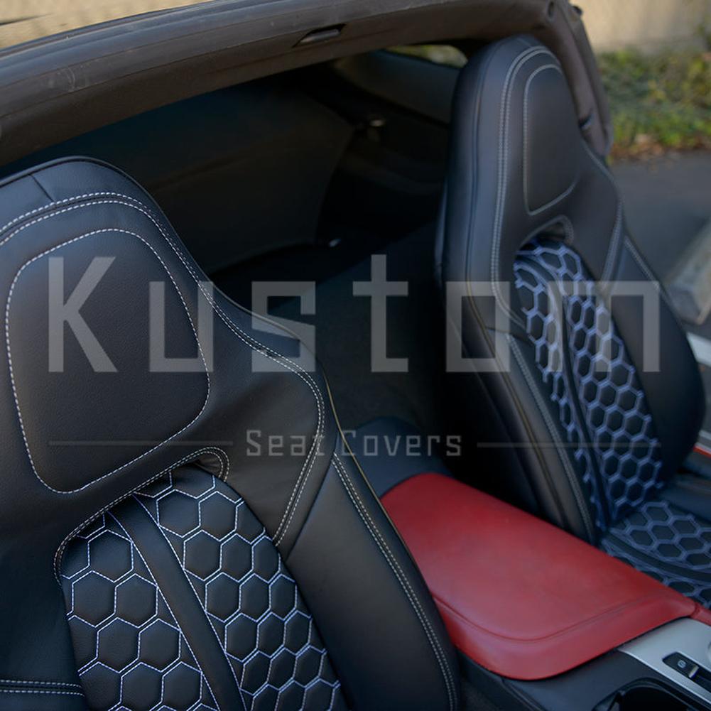Corvette Custom Leather Seat Covers - Standard Seats : 2014-2019 C7 Stingray, Z51, Z06, Grand Sport